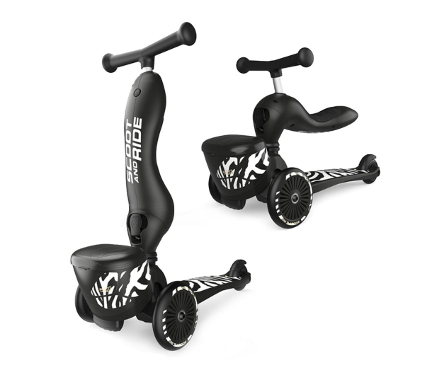 Scoot & Ride Highwaykick 1 Lifestyle Jeździk i hulajnoga 2w1 Zebra - 1109681 - zdjęcie